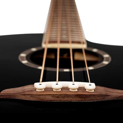 Ortega D8CE-4 Deep Series 8 Spruce Top Mahogany Neck Medium Scale 4-String Acoustic-Electric Bass Guitar image 13