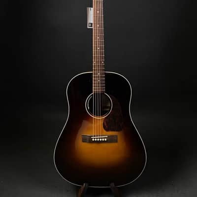 Enya T05J acoustic electric guitar Vintage Sunburst with dual mode pickup and deluxe hardcase image 1