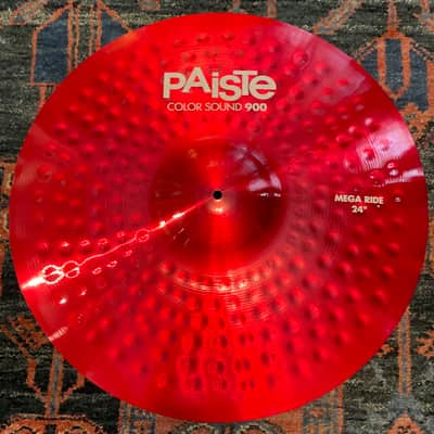Paiste 24" Color Sound 900 Red Mega Ride Cymbal image 2