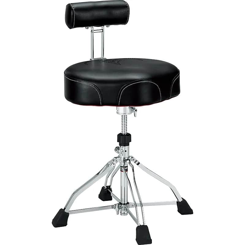 Tama HT741 1st Chair Ergo-Rider Quartet Drum Throne with Backrest 2010s - Black/Chrome image 1