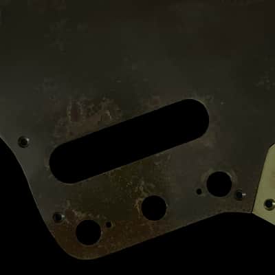 Made-to-Order - Statuary Bronze Brass & Aged Gold Brass - USA Jaguar AVRI 60s Pickguard Scratchplate Set for Fender - Hand-finished image 5