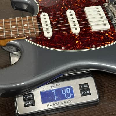 Used 2018 Ernie Ball Music Man Cutlass HSS Charcoal Frost w/case TSU25228 image 13