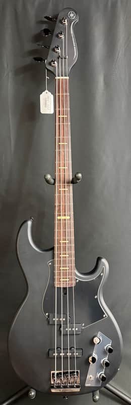 Yamaha BB734A Broad Bass 4-String Bass Guitar Translucent Matte Black w/ Gig Bag (281) image 1