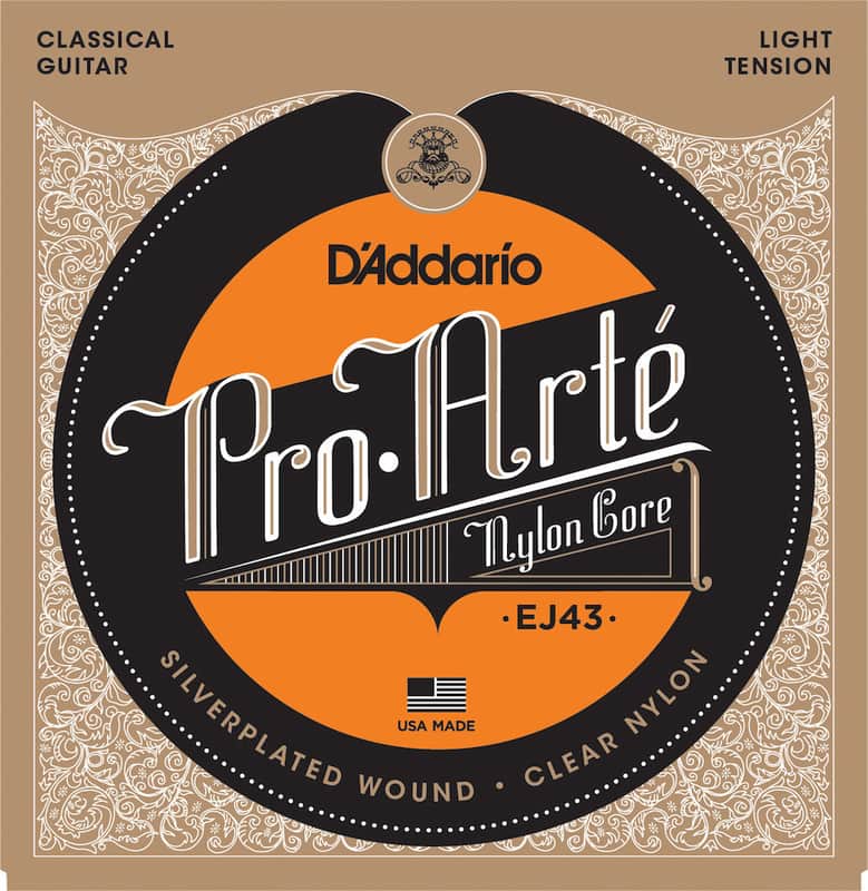 D'Addario D''Addario EJ43 Pro-Arte Nylon Classical Guitar Strings, Light Tension image 1