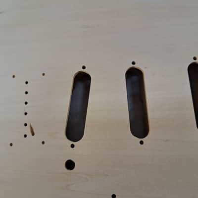 Unfinished Basswood SSS Hardtail guitar body - fits Fender Strat Stratocaster necks J2431 image 2