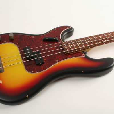 Nash Bass PB-63 3 Tone Sunburst Lollar Pickups Left Handed GRT-428 image 8
