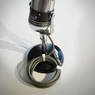 Calrad 500C Microphone Desk Mic with stand Circa-1960s-Chrome & Black` image 14