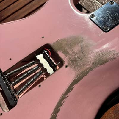 Fender Player Stratocaster Body Shell Pink Nitro Refinish image 10