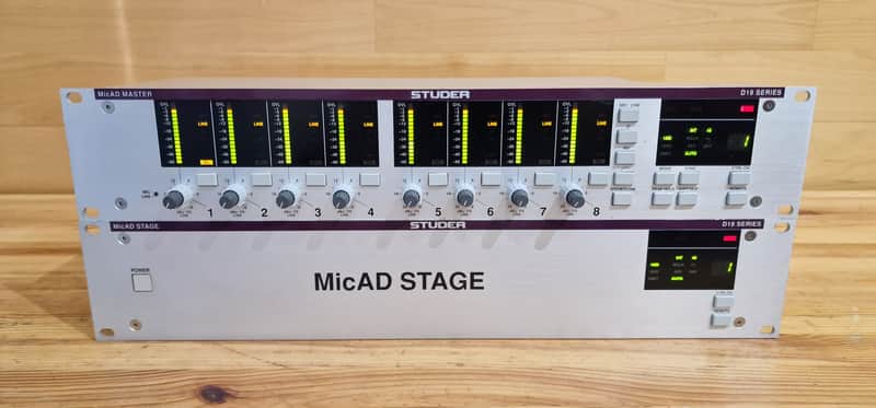 Studer MicAD D19 8xmic preamp AES/EBU out image 1