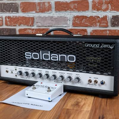 Soldano SLO-100 Head Ground Zero Mod 2020 Black - White Chassis image 1