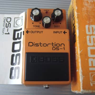 The First Year 1978 Boss DS-1 Distortion w/ Original Box & Manual (Black Label, Long Dash) MIJ Made in Japan
