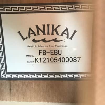 Lanikai Figured Bocote Bass Ukulele with Fishman Pickup and Tuner image 4