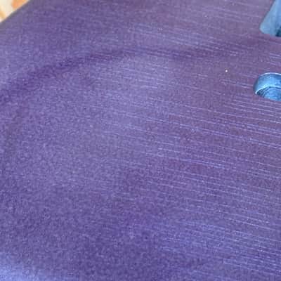 1876g Kohlin Guitars S-Type Roasted Pine replacement body Aged Nitro Relic Vintage purple sparkle Made in Sweden image 2