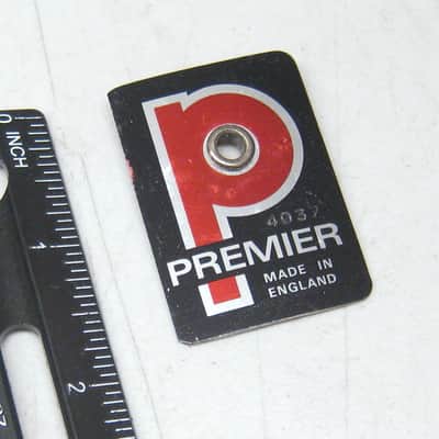 Vintage Premier Drum Badge for Snare Bass or Tom England  Lot 82-514 image 1