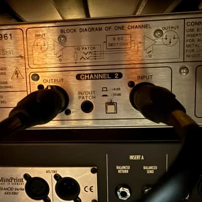 Drawmer 1961 2CH parametric tube equalizer 10/97 - Black image 6