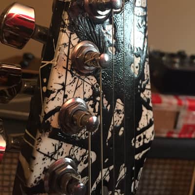 Ibanez RG - CUSTOM paint (B&W Splatter), Floyd Rose, Scalloped, Seymour Duncan image 5