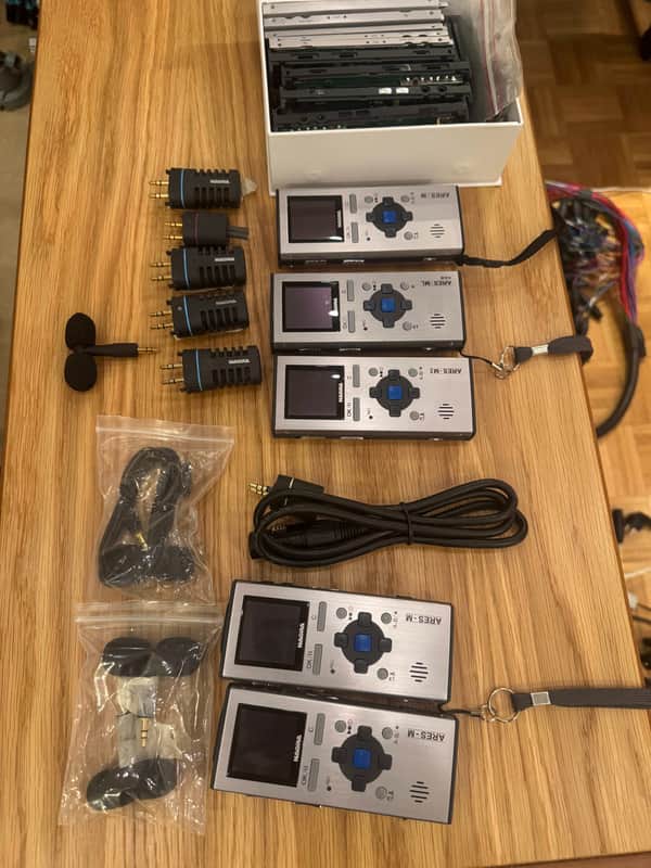 NAGRA ARES M HANDHELD STEREO DIGITAL RECORDER MP3 WAV WITH STEREO CARDIOID MICROPHONE & ACCESSORIES image 1