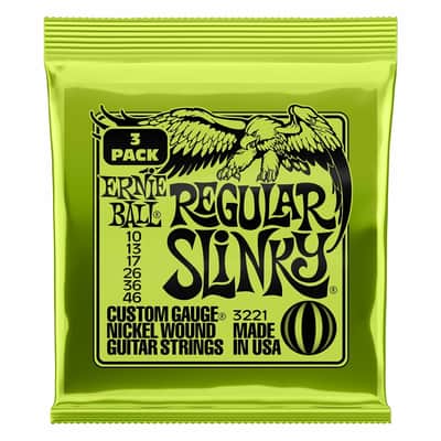 Ernie Ball 3221 Nickel Wound Regular Slinky 10-46 - 3 Set image 1