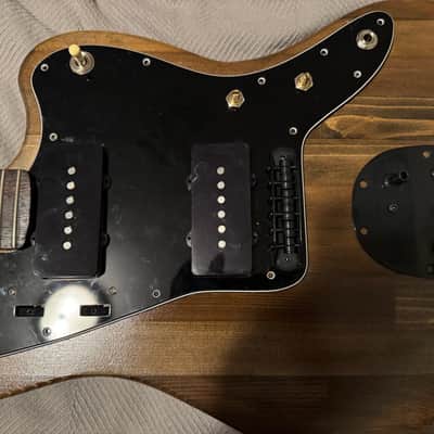 Partscaster Jazzmaster 2020s - natural with black hardware, Fender Pure Vintage ‘65 Pickups, premium wiring/pots/swtich/jack and Fender gig bag. image 2