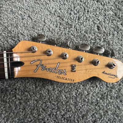Fender Acoustasonic Telecaster 2010 - 2012 - Olympic White image 2
