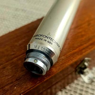 Vintage Microtech Gefell MV 101 Tube Mic w/ MK 102 Nickel Capsule & Box - GDR - Untested image 3