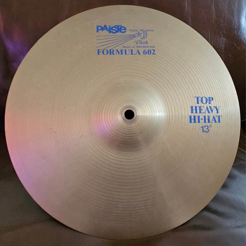 Paiste 13" Formula 6O2 Heavy Hi Hat Pair Blue Label image 1