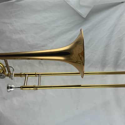 Yamaha YSL-448G Intermediate Bb/F Trombone 2010s - Lacquered Brass image 1