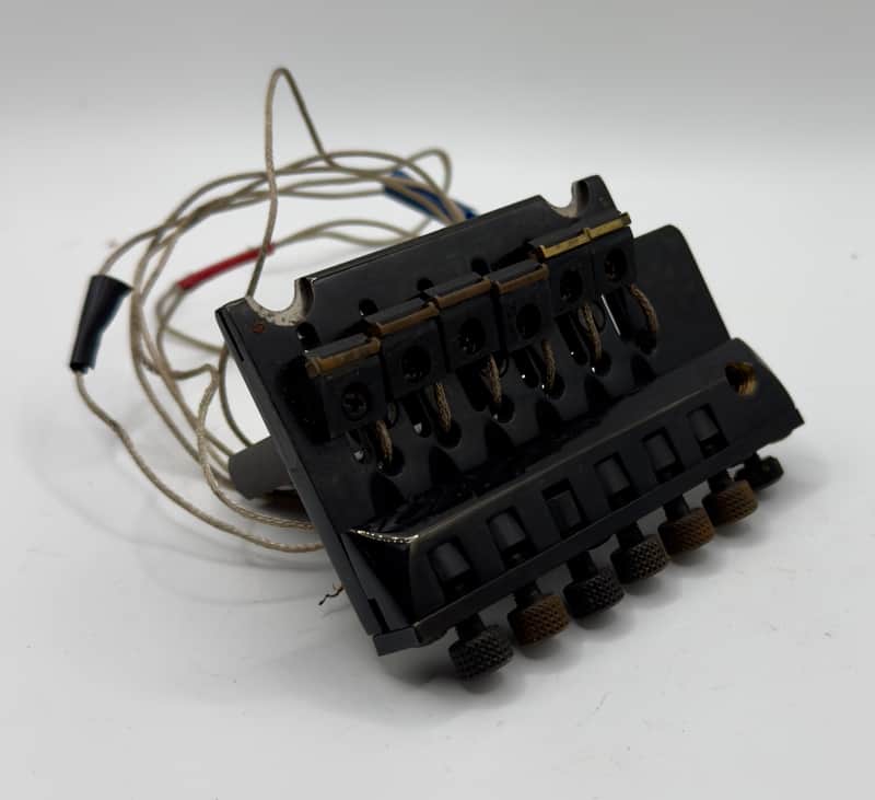 Schaller Shadow Midi Bridge Piezo Tremolo System 1980s - Black image 1