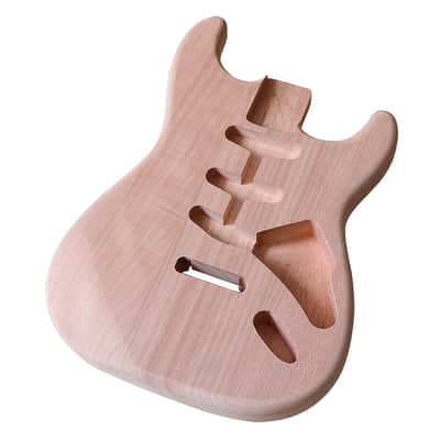 ST Guitar Body Mahogany Wood Guitar Barrel image 3