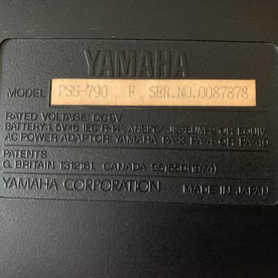 Yamaha PSS-790 1990 VGC 61key AWM FM Synth Stereo Speakers MIDI Sequencer Vector Dial image 15
