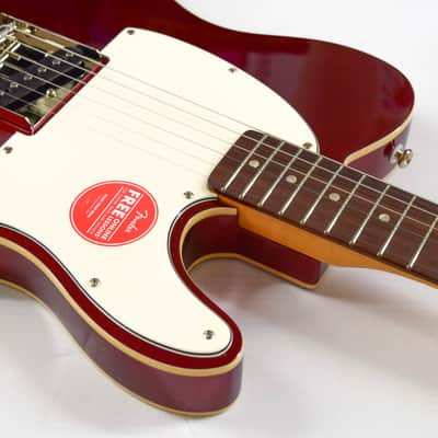 Squier Custom Esquire - Candy Apple Red image 5