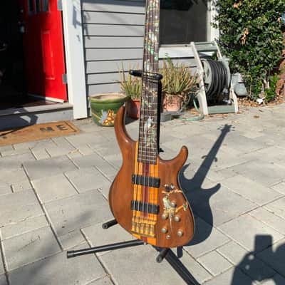 Tobias Signature 5 String CUSTOM (mid-90's) Woods and Mother of Pearl image 3