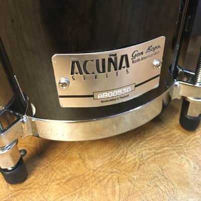 Gon Bops Special Edition Alex Acuna Bongos Ebony Lacquer image 7