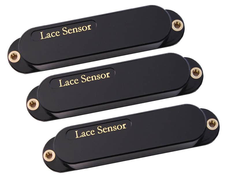 Lace Sensor Gold Strat SSS Set - black image 1