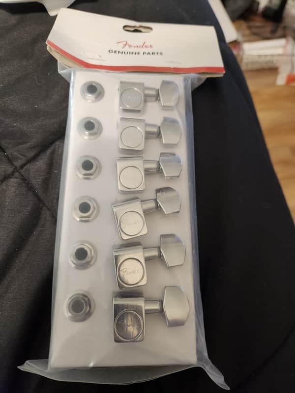 Fender 099-0820-100 American Standard Stratocaster/Telecaster Tuning Heads (6) 2010s - Chrome image 1