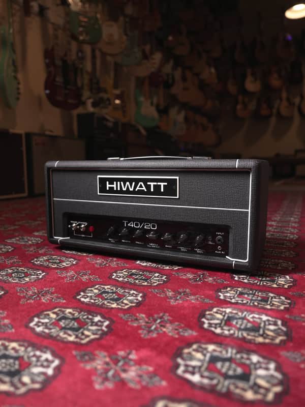Hiwatt T40/20 Head 40/20W Tube Guitar Amp w/ Spring Reverb - Black Tolex image 1