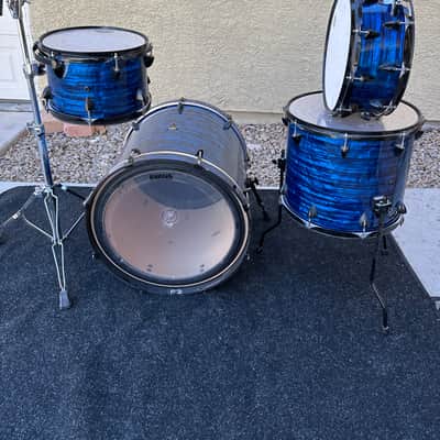 OCDP Venice - Blue Onyx 4 piece drum set Bass toms snare image 2