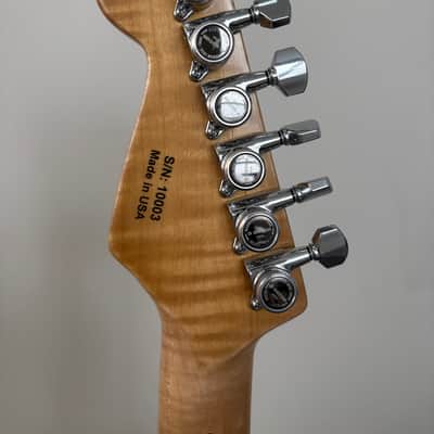 Partscaster Stratocaster 2022 - Paisley Style Matte Black on Silver image 7