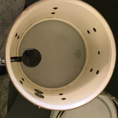 1966 Ludwig Black Oyster Pearl Club Date Drum Kit - w/matching Snare Drum RINGO! image 11