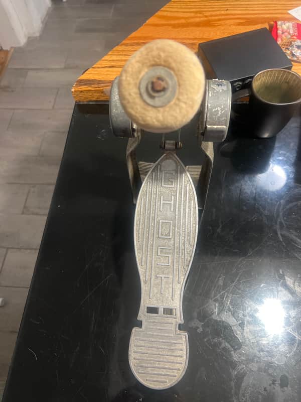 Ghost Products, Inc. Ghost Coil Spring-Action Single Bass Drum Pedal 1951 - 1975 - Silver image 1