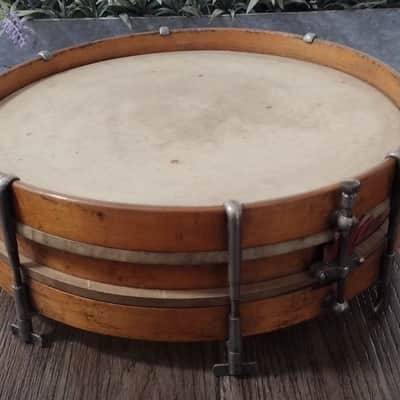Leedy? Antique Wood Snare Drum Early 1880-1910 Coltskin Leedy 1880-1910 - natural image 1