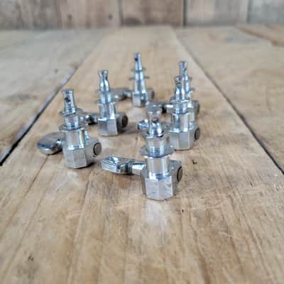 Ping 6 In Line Tuners Tuning Pegs 1970s - Chrome image 3