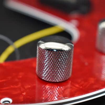 Red Turtoise Shell Precision P Bass Style Loaded Prewired Pickguard image 4