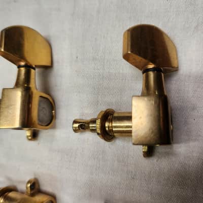 Schaller Schaller 3x3 Vintage Gold Tuners from a 1978 Travis Bean 1978 - Gold image 5