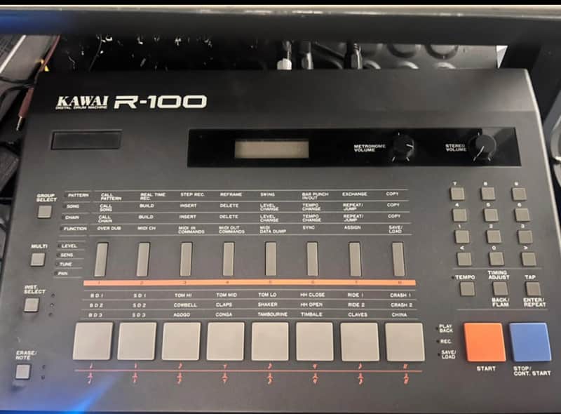 Kawai R100 - RARE collectable Drum Machine (1987) “Wax Trax Icons”: Kawai R50e / Kawai R100 / Simmons / Roland R8 / Boss DR660 / Yamaha RX5 / Yamaha RY30 image 1