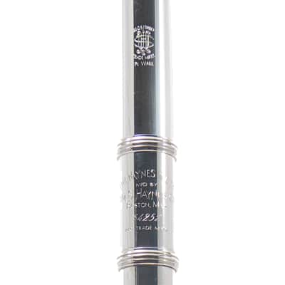William S. Haynes Custom Silver Flute with B Foot, Offset G, C# Trill, Split E image 2
