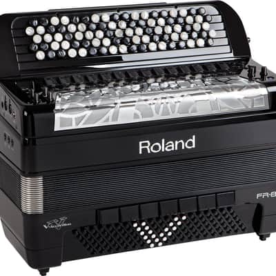 NEW Black Roland FR-8XB-BK Digital Chromatic Button Accordion 92 120 image 2