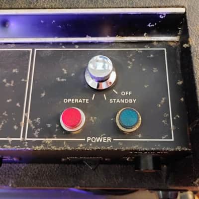 VOX - 1967 Westminster V1182 Solid State Amp Head - 1968 Royal Guardsman Model V4131 Cabinet - Rolling/Tilting Metal Stand - Black - Thomas Organ Company - California - USA - "AS-IS" image 15