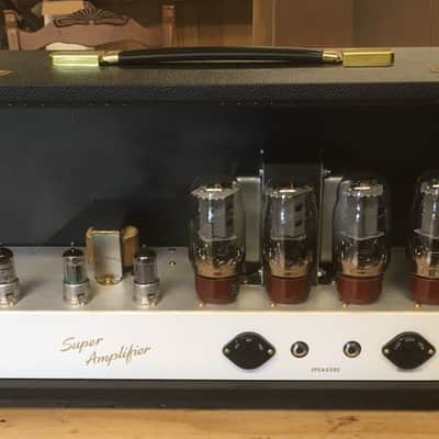 Vogel Instrument Co. JTM45/100 Super 100 Amplifier Hendrix #7026 Clone 2021 Black/Gold image 8