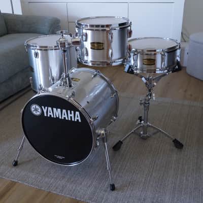 Yamaha Manu Katchè Junior Kit I° Serie Made in Japan Mogano anni 2000 - Silky Silver image 9